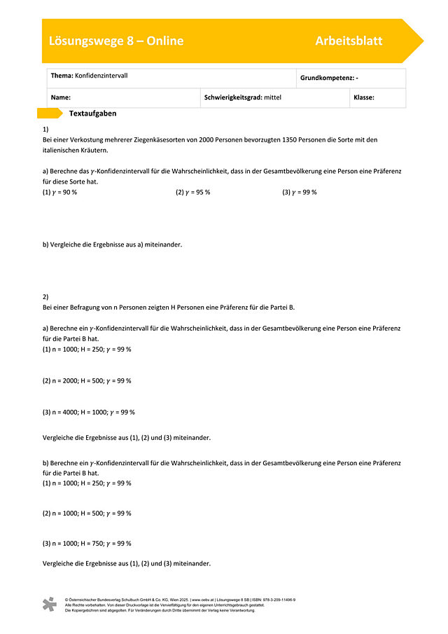 Konfidenzintervall