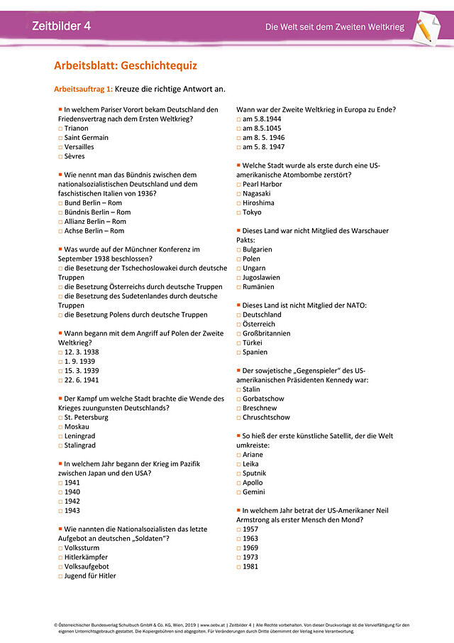 Geschichtequiz