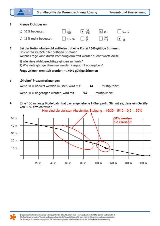 Grundbegriffe der Prozentrechnung