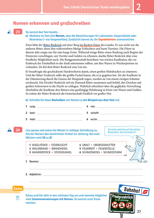 Nomen erkennen und großschreiben