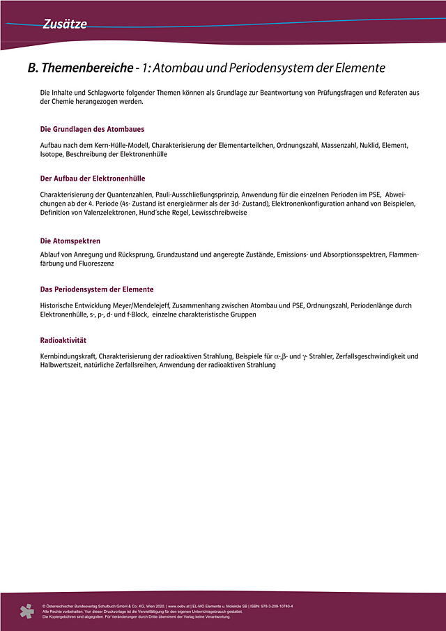 Themenbereiche Kapitel 1