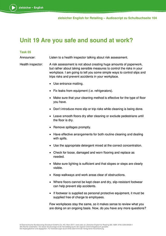 Are you safe and sound at work?
