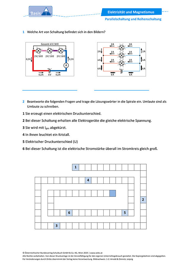 Parallelschaltung und Reihenschaltung