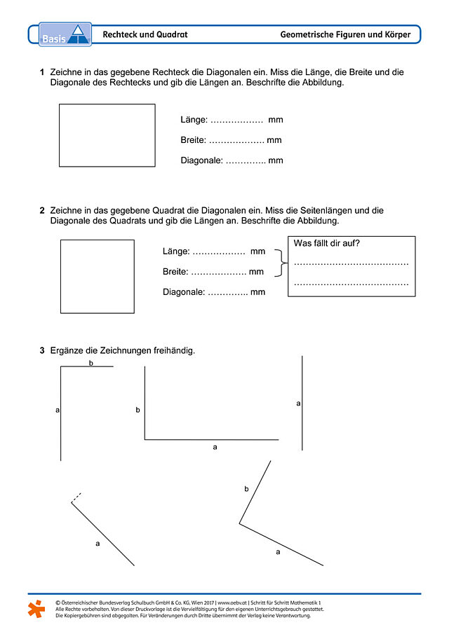 Rechteck und Quadrat