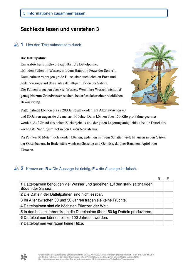 Sachtexte lesen und verstehen 3