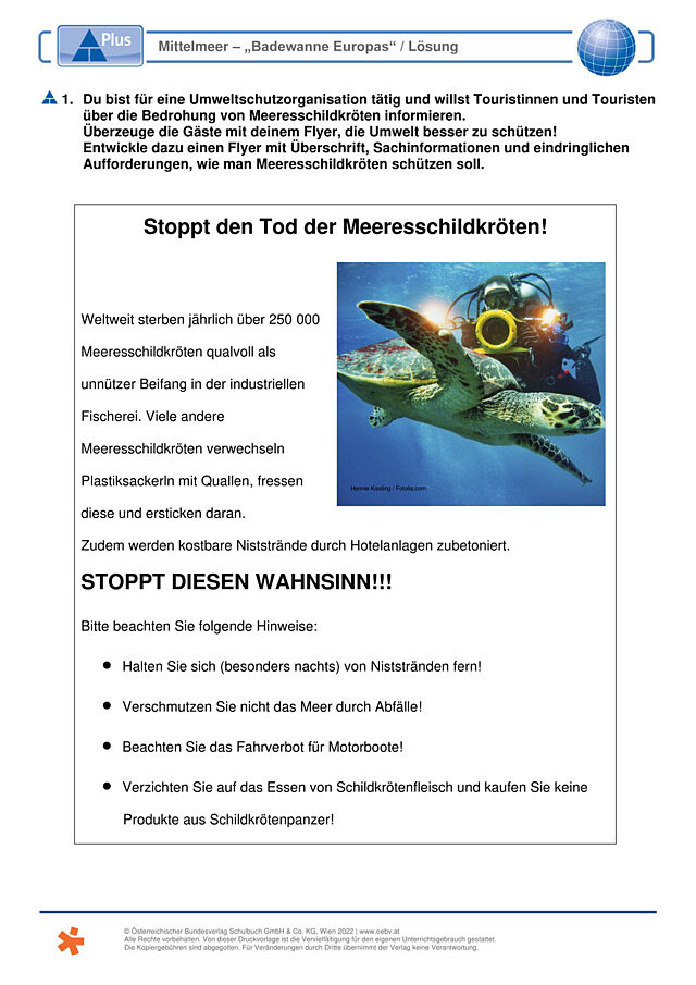 Mittelmeer - "Badewanne Europas"