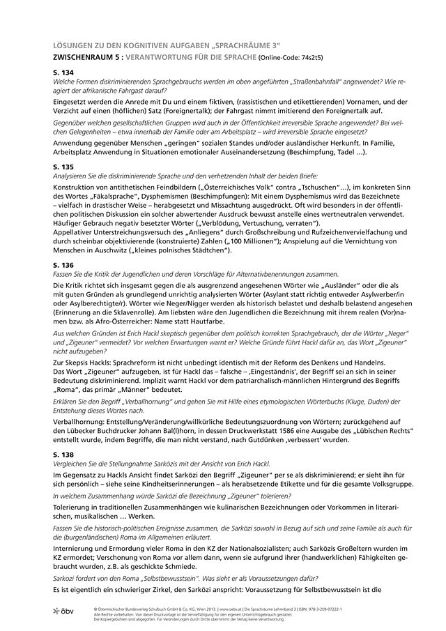 Verantwortung für die Sprache
