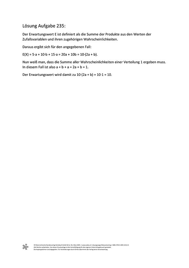 zu Aufgabe 235