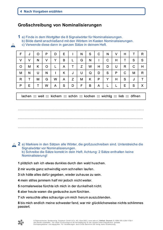 Großschreibung von Nominalisierungen