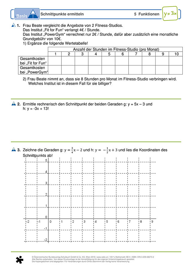 Schnittpunkte ermitteln