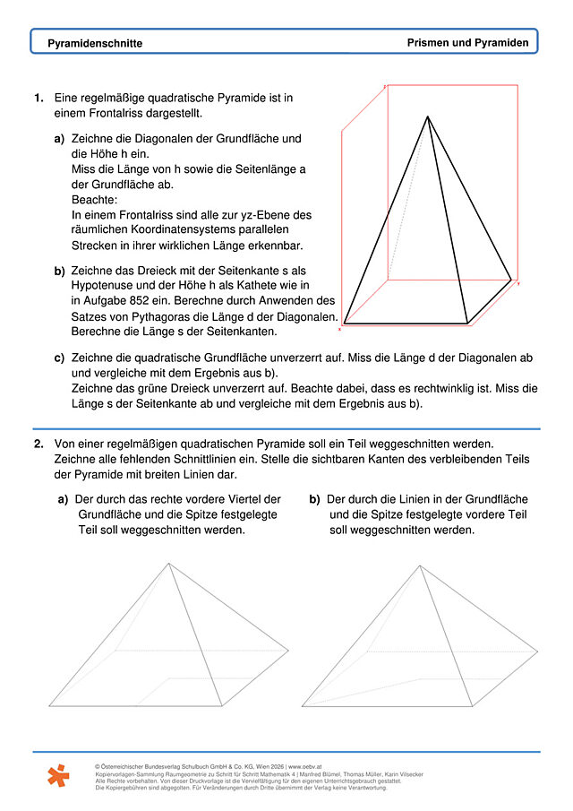 Pyramidenschnitte