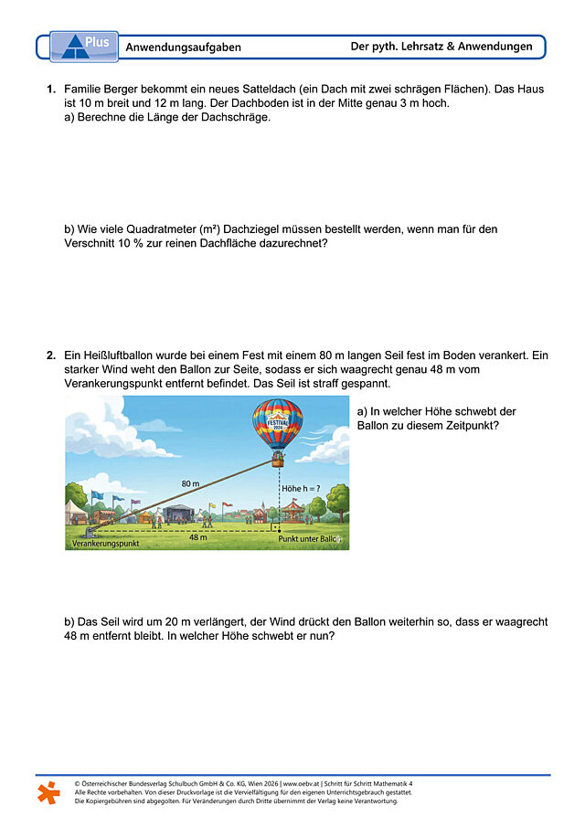 Anwendungsaufgaben