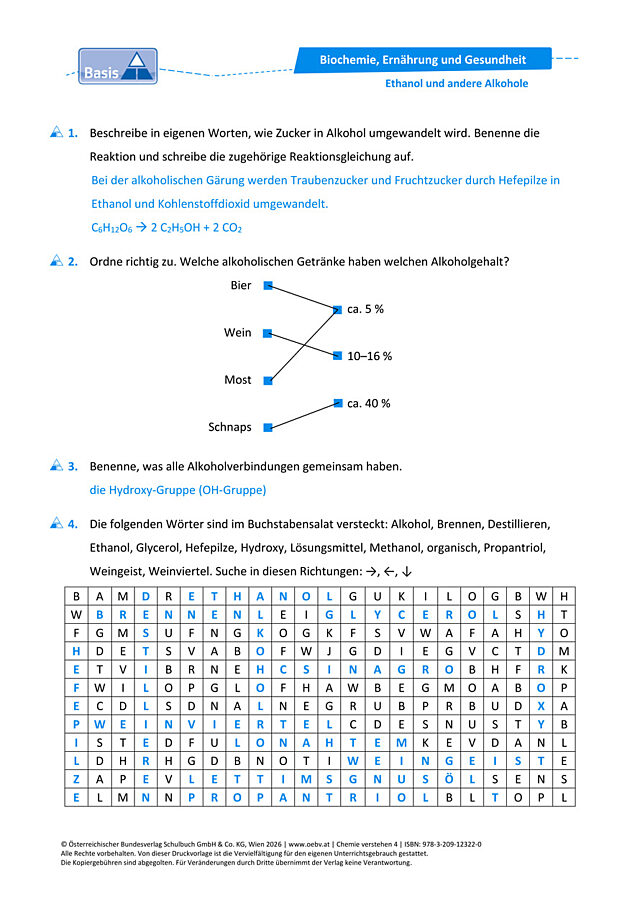 Ethanol und andere Alkohole