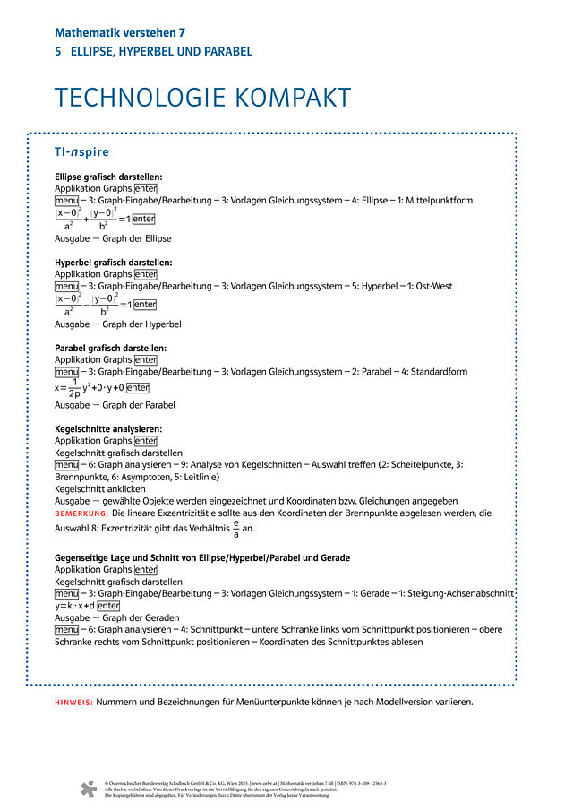 Kapitel 5: TI-Nspire kompakt