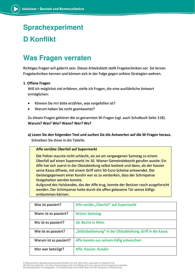 Was Fragen verraten