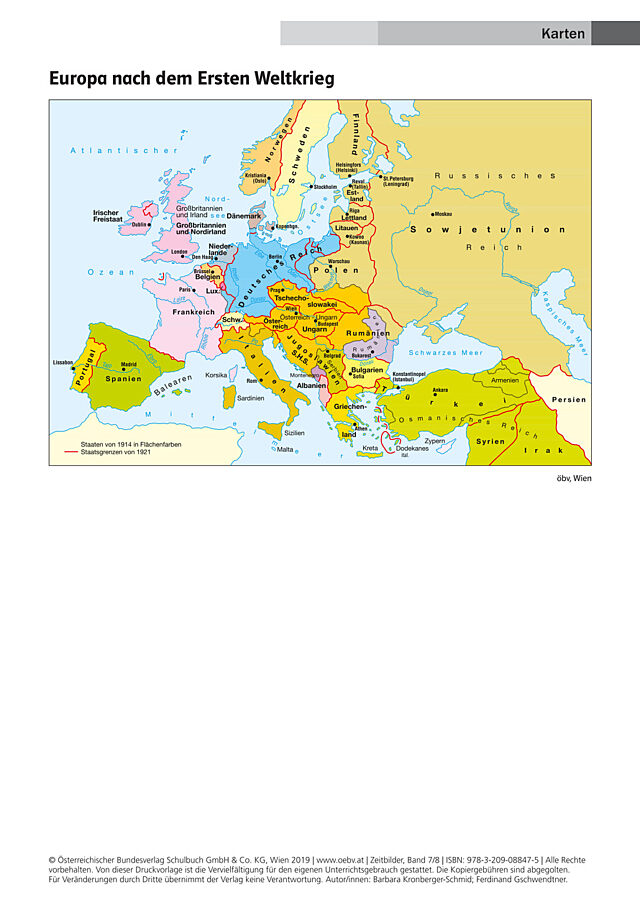 Europa nach dem Ersten Weltkrieg