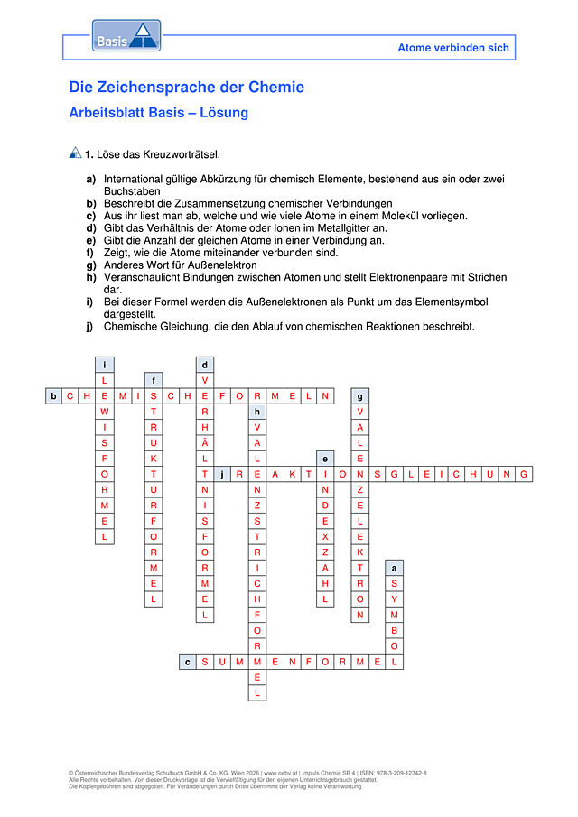 Die Zeichensprache der Chemie