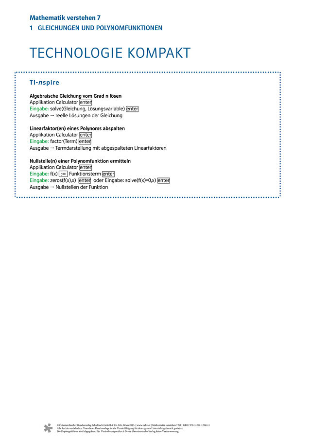 Kapitel 1: TI-Nspire kompakt