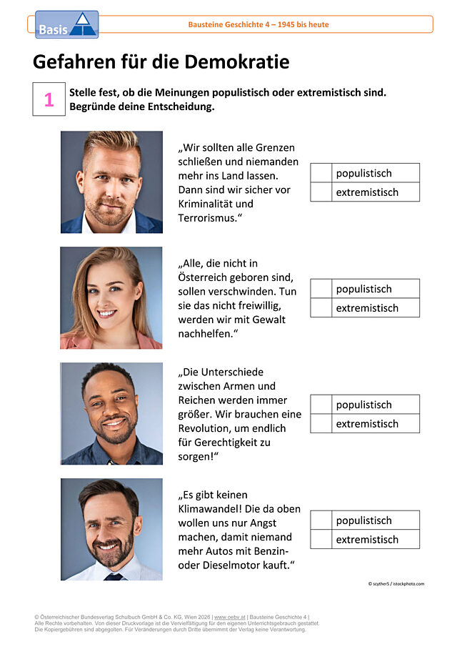 Gefahren für die Demokratie