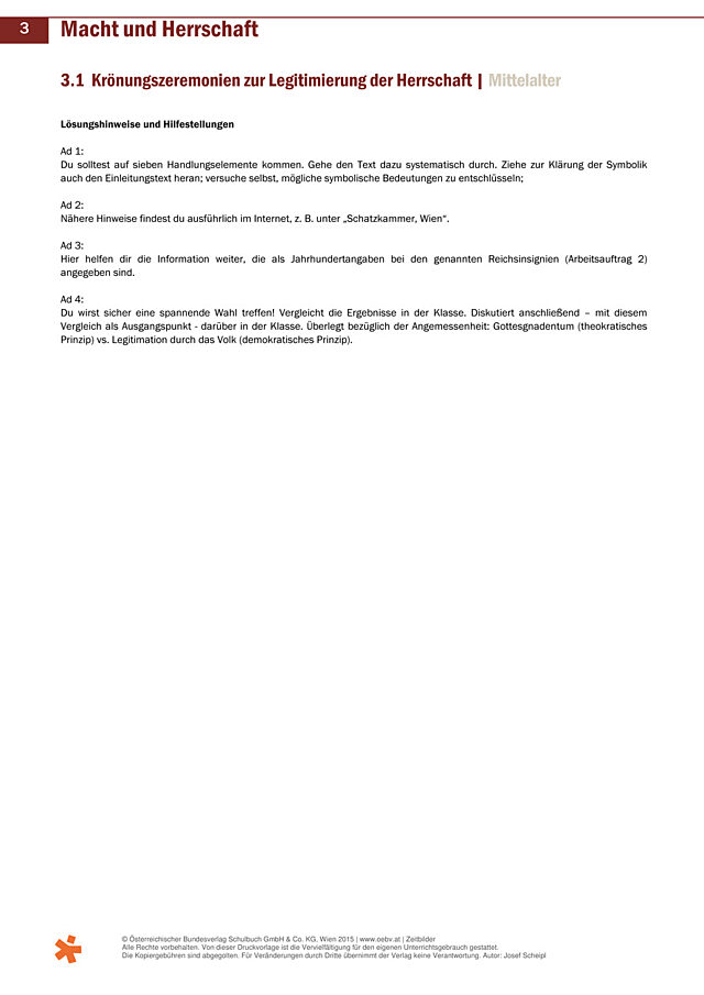 Krönungszeremonien zur Legitimierung der Herrschaft