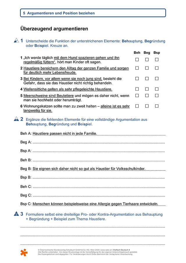 Überzeugend argumentieren