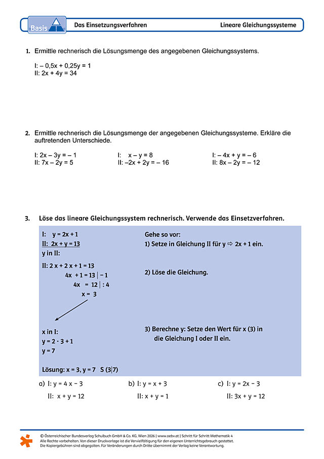 Das Einsetzungsverfahren