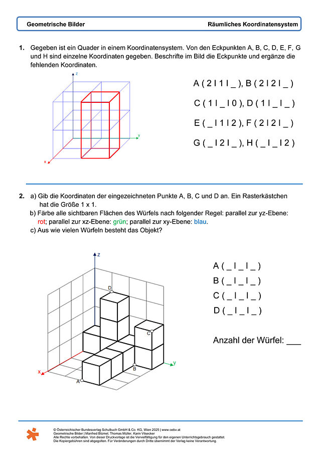 Räumliches Koordinatensystem