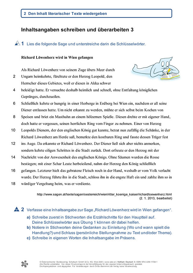 Inhaltsangaben schreiben 3