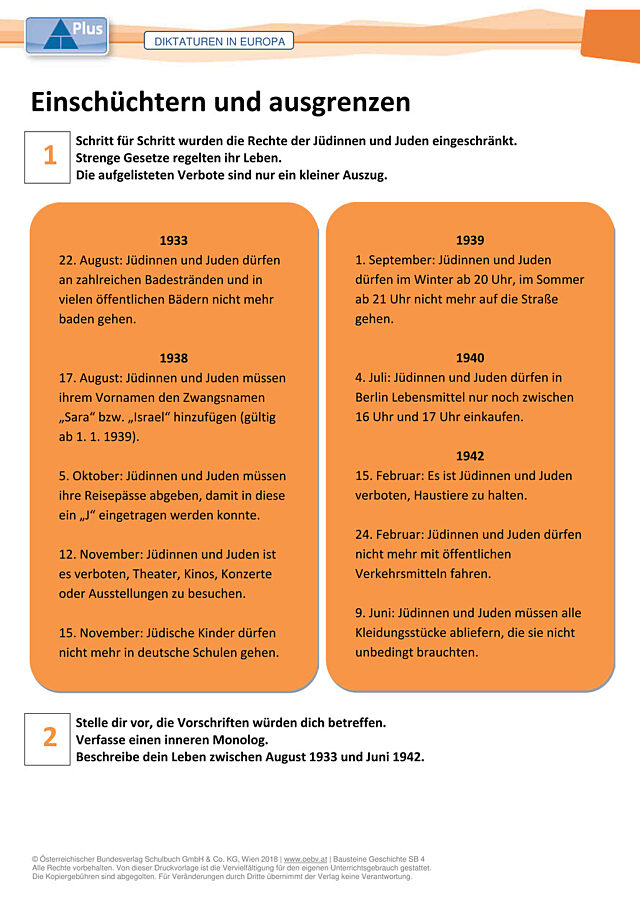 Einschüchtern und ausgrenzen