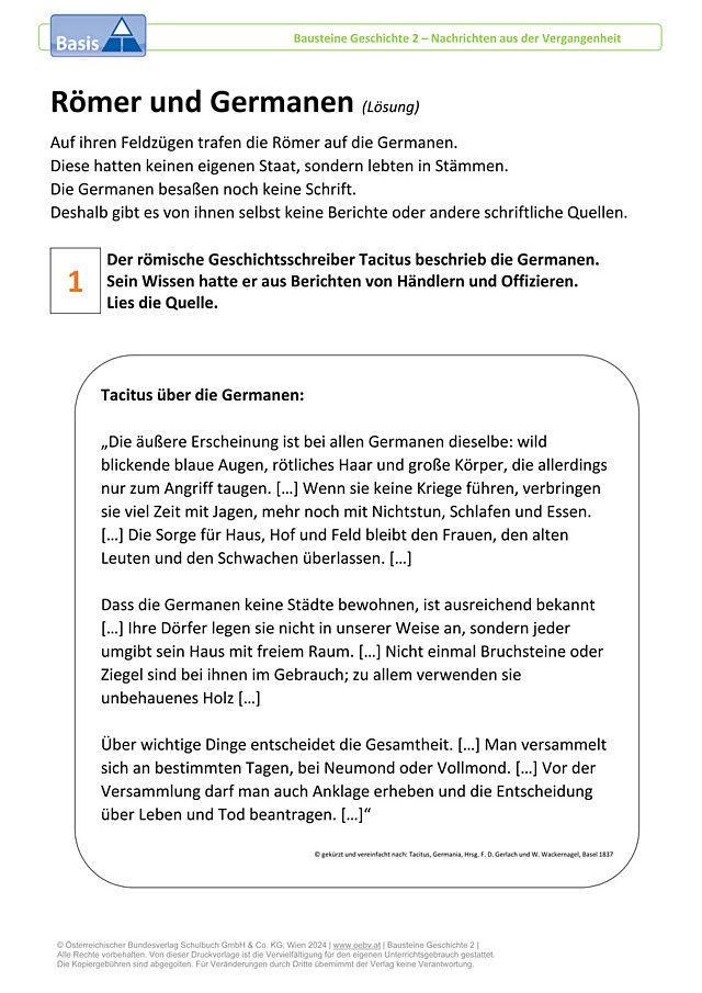 Römer und Germanen