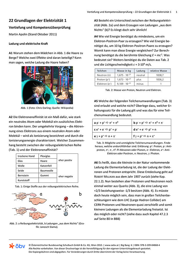 Grundlagen der Elektrizität 1