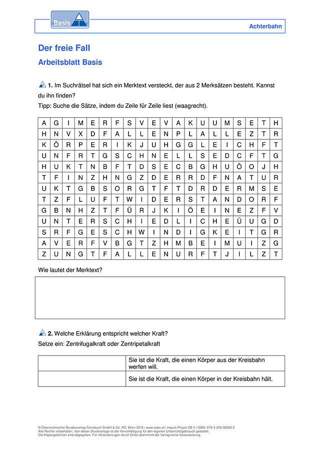 Der freie Fall