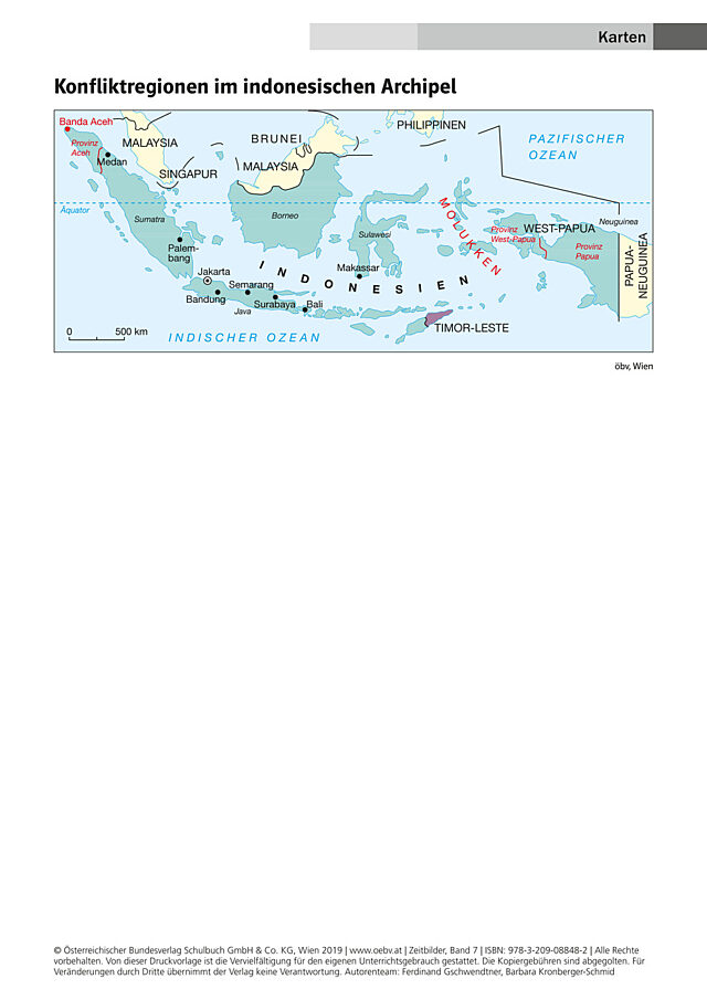 Konfliktregionen im indonesischen Archipel