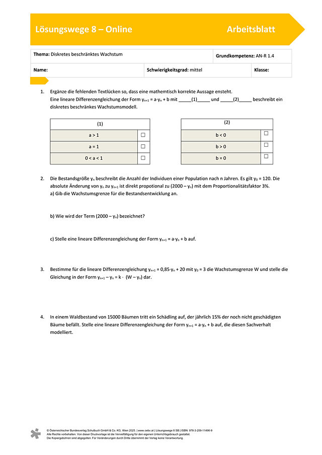 Diskretes beschränktes Wachstum