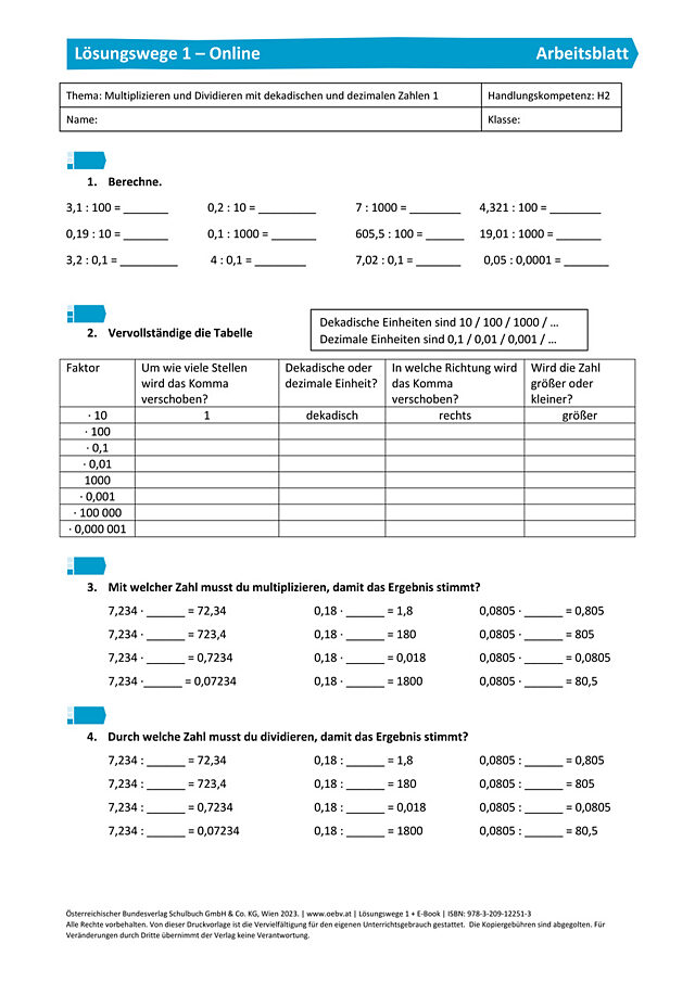 Dividieren 2