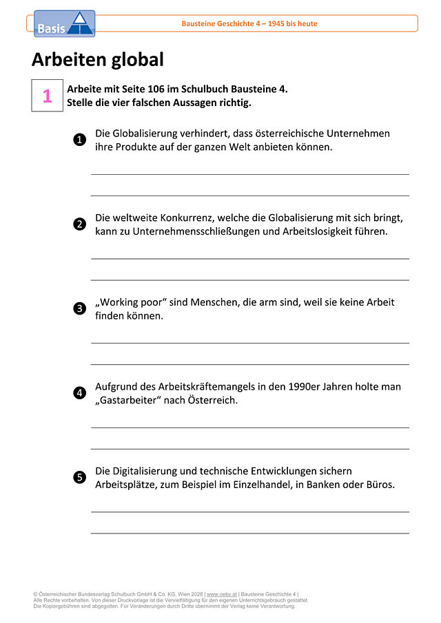 Arbeiten global