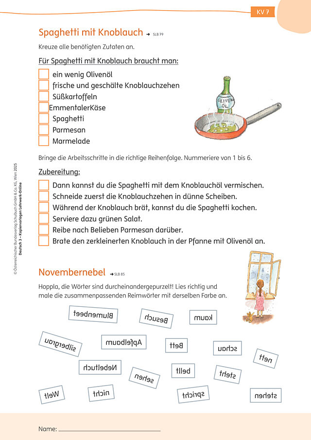 Spaghetti mit Knoblauch, Novembernebel