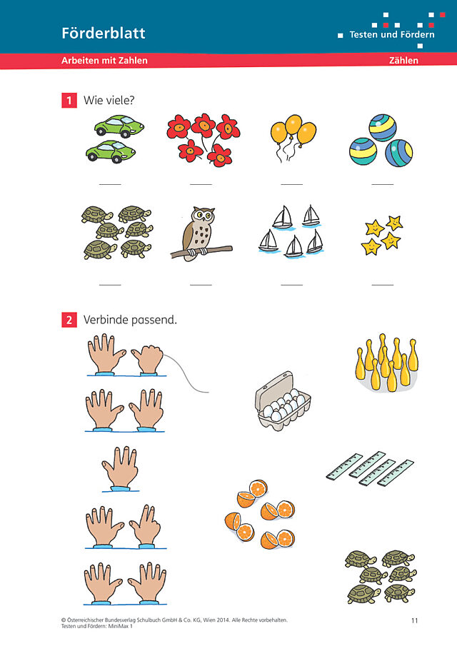Arbeiten mit Zahlen / Zählen