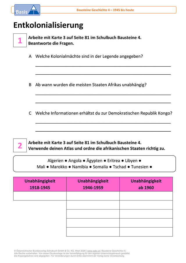 Entkolonialisierung