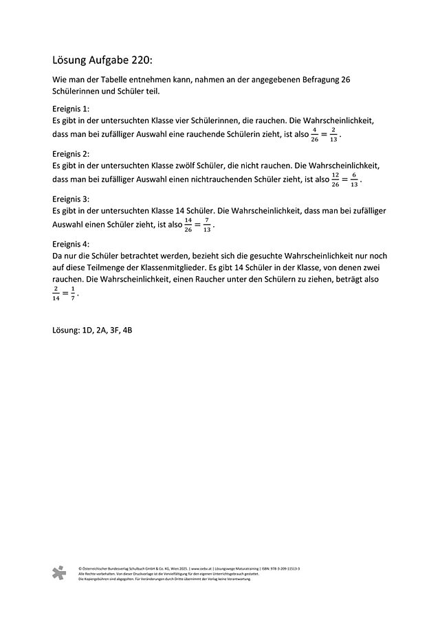 zu Aufgabe 220