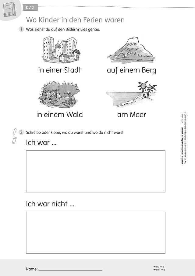 Wo Kinder in den Ferien waren