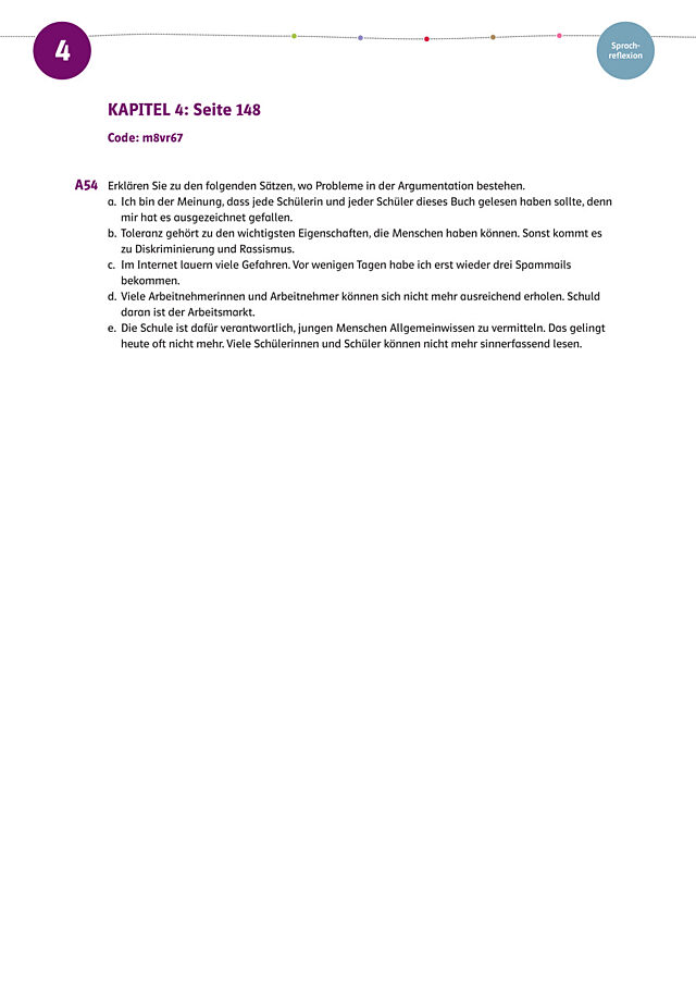 Probleme in der Argumentation