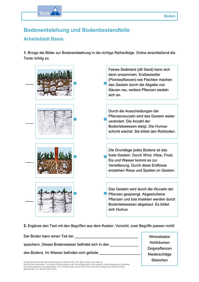 Bodenentstehung und Bodenbestandteile