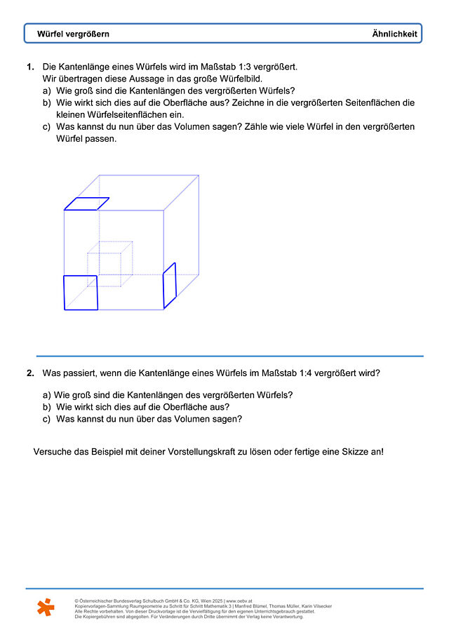 Würfel vergrößern