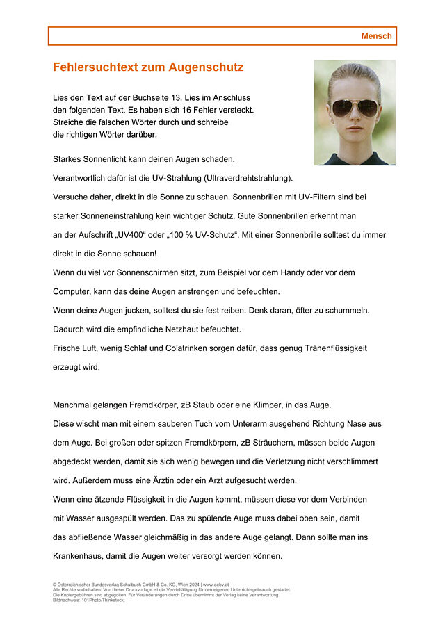 Sehsinn