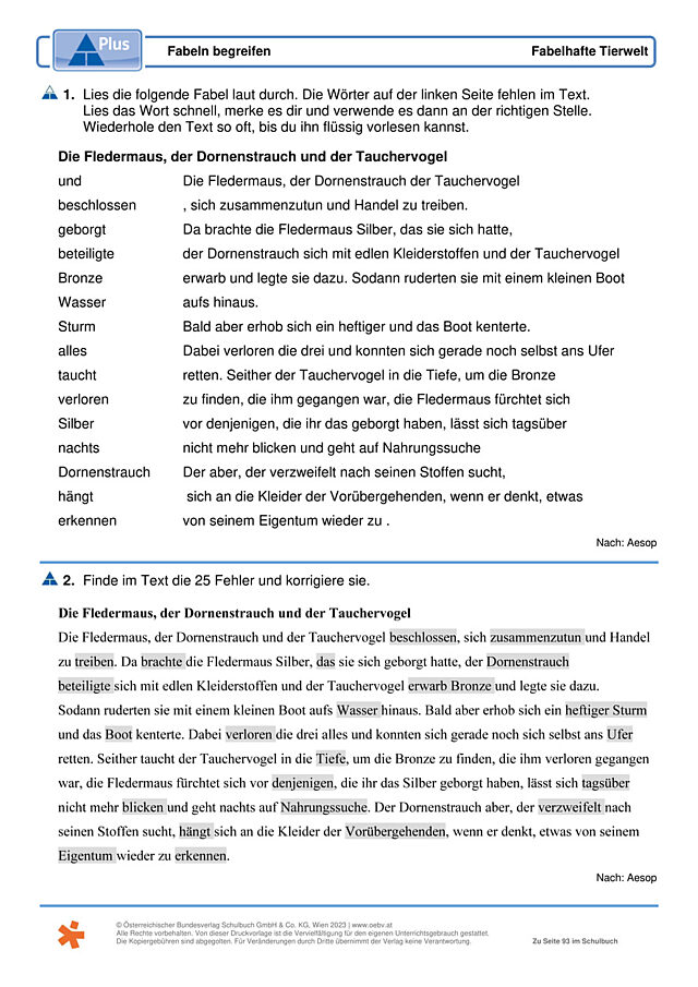 Fabeln begreifen
