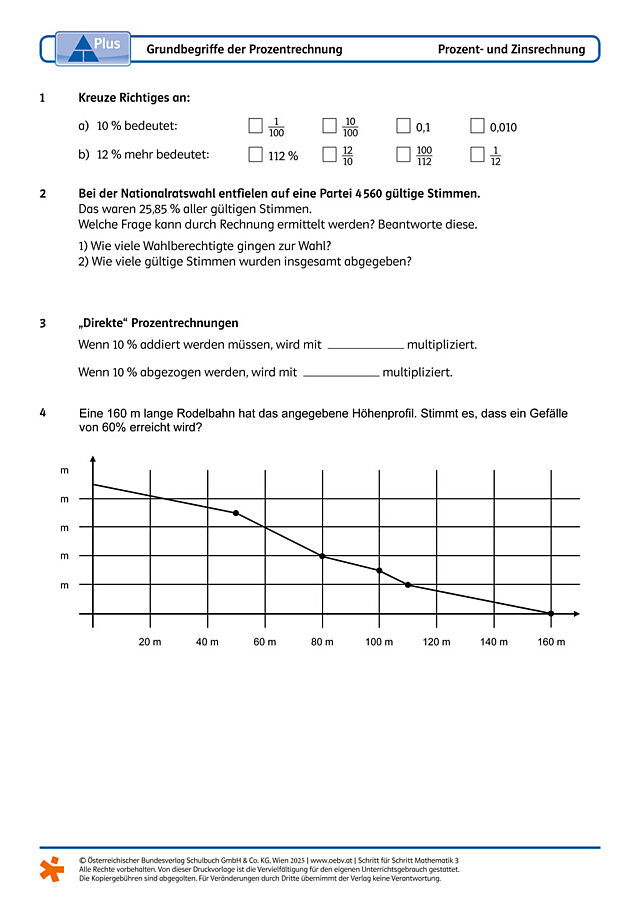 Grundbegriffe der Prozentrechnung