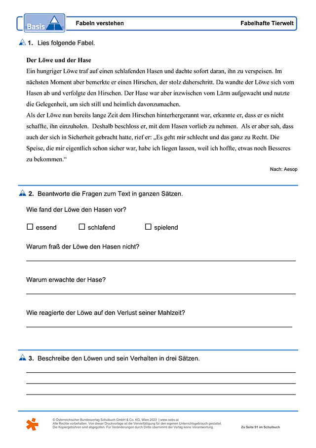 Fabeln verstehen