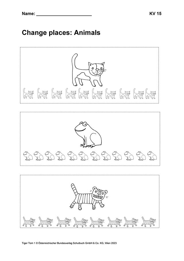 Change places: Animals
