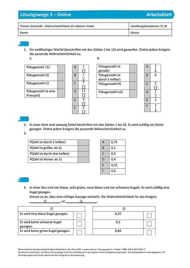 Gecheckt Wahrscheinlichkeit als relativer Anteil